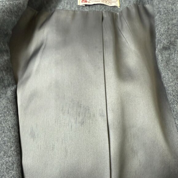 Vtg 80s Pendleton Women’s Petite Large? Gray Wool Blazer Jacket Wool USA - Picture 10 of 10